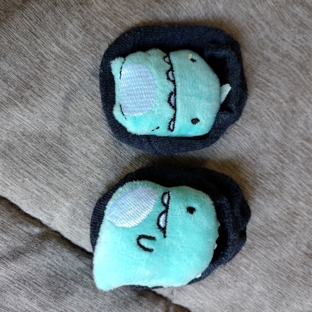 2 Baby Dino Socks